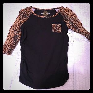 Maternity baseball tee